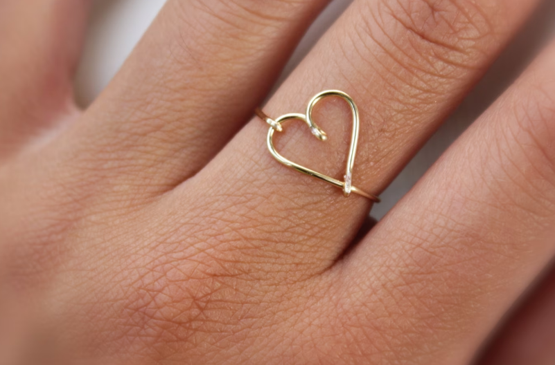 Как выбрать кольцо с сердцем